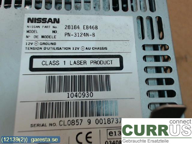 NISSAN NAVARA    05- Radio CD / Multimedia panel 28184-EB46B 2,5D YD25DDTI 1