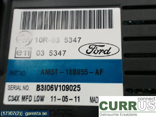 FORD FOCUS  11-14 Kontrolskærm 1794520 1,6 TDCI 85KW T
