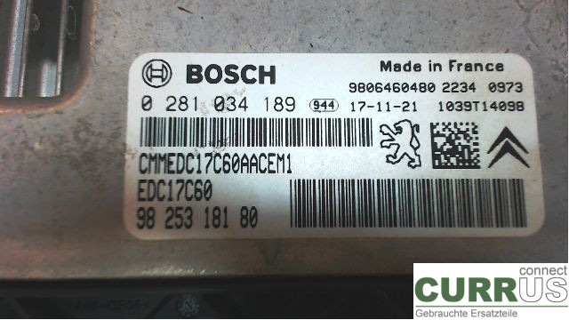 TOYOTA PROACE II  16- Engine Control Unit Diesel (ECU)  3WZ-HV
