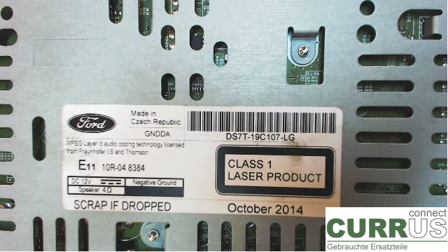 FORD MONDEO    15- Radio CD / Multimedia panel  T8CC 2,0tdci