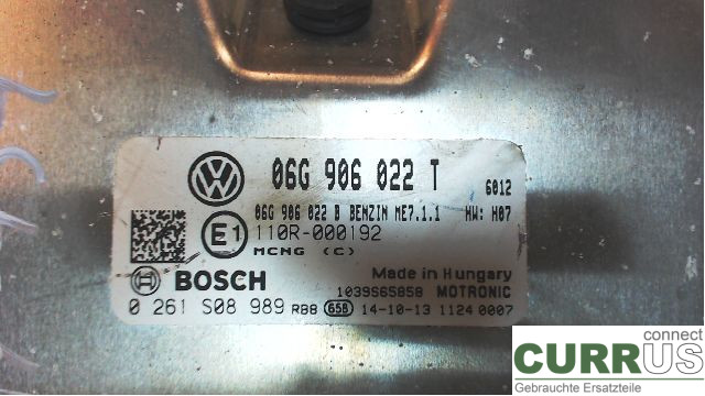 VW CADDY 11-15 Engine Control Unit (ECU) 2,0, BSX, 80KW