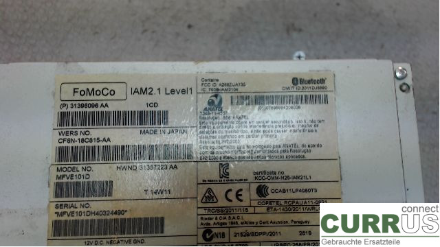 VOLVO V40  12-19 Radio CD / Multimedia panel 31357223 D4162T 1,6