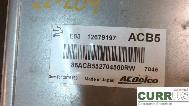 OPEL CORSA E  15-19 Motorens styreenhed (ECU)  B14XEL 1,4