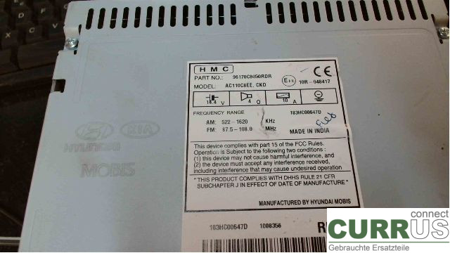 HYUNDAI i20  15-20 Radio CD / Multimedia panel  G4LA 1,2