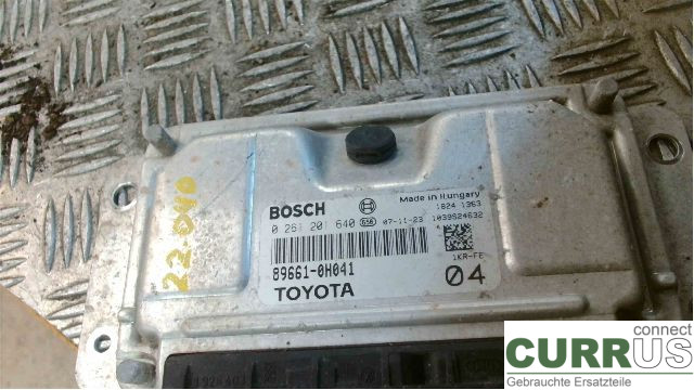 TOYOTA AYGO 06-14 Unité de contrôle moteur (ECU) 89661-0H041 1KR-FE 1,0