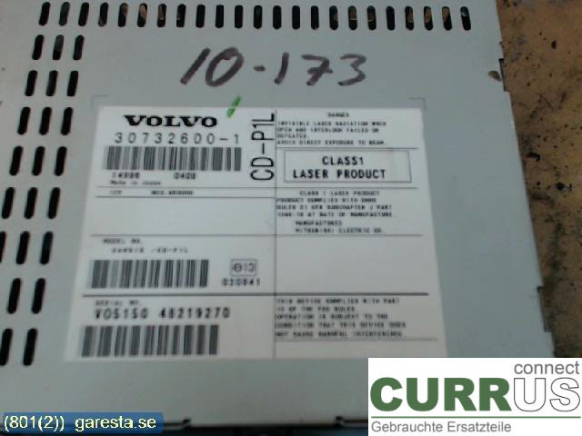 VOLVO V50      04-07 Radio CD /Multimediapanel 30732600 2,4 125KW B5244