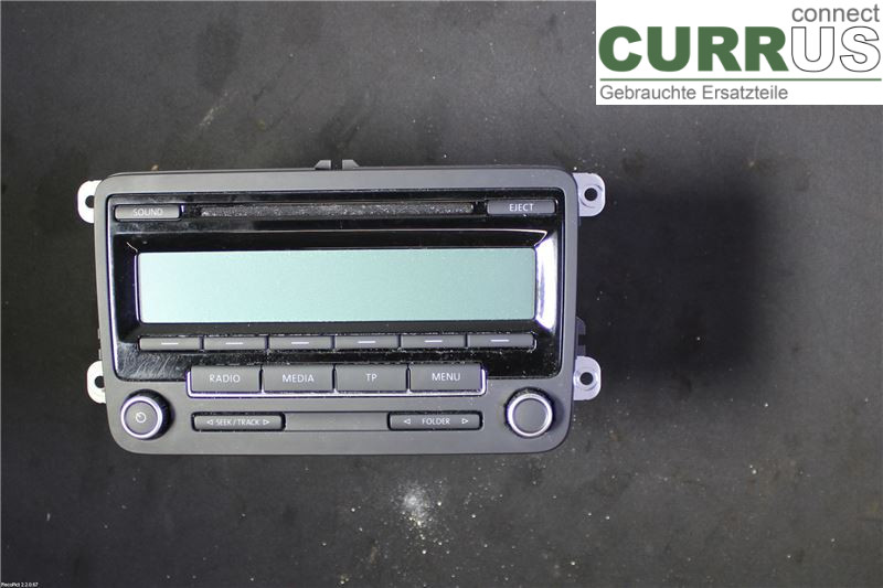 VW GOLF VI     09-13 Radio-CD-/Multimedia-Panel 1K0035186AA CAYC