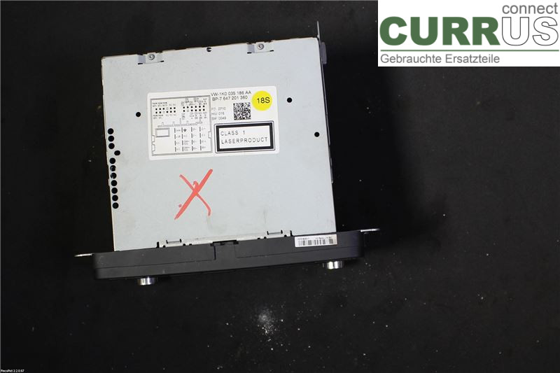 VW GOLF VI     09-13 Radio-CD-/Multimedia-Panel 1K0035186AA CAYC