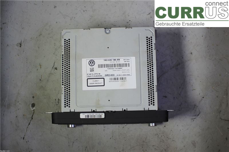 VW GOLF VI     09-13 Radio CD / multimediepanel 1K0035186AN CAYC