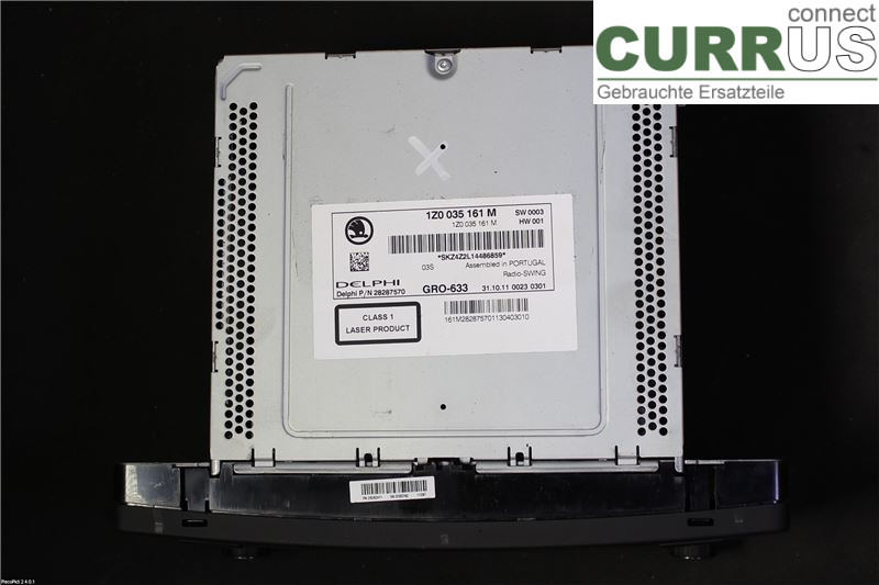 SKODA OCTAVIA    05-13 Radio-CD-/Multimedia-Panel 1Z0035161M CAYC