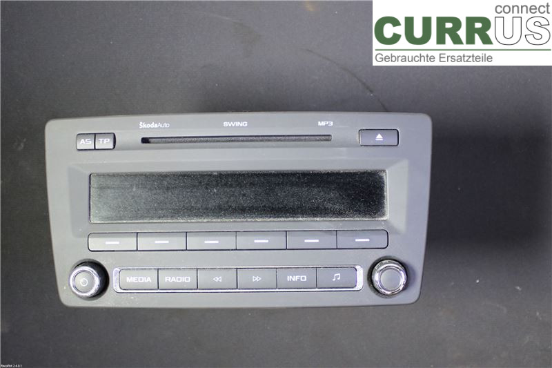 SKODA OCTAVIA    05-13 Radio-CD-/Multimedia-Panel 1Z0035161F CAYC
