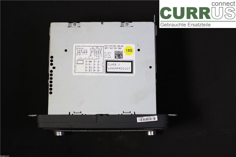 VW GOLF VI     09-13 Radio CD / panneau multimédia 1K0035186AA CMXA