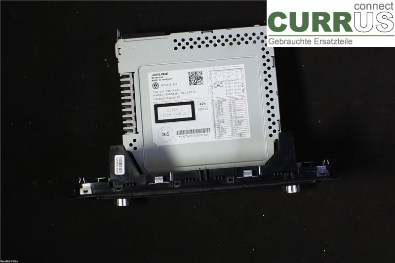 VW UP! / E-UP! Radio-CD-/Multimedia-Panel 1S0035156AX CHYB