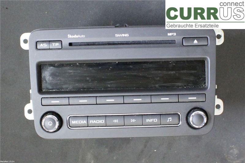SKODA FABIA         07-14 Radio CD /Multimediapanel 5J0035161D CBZA