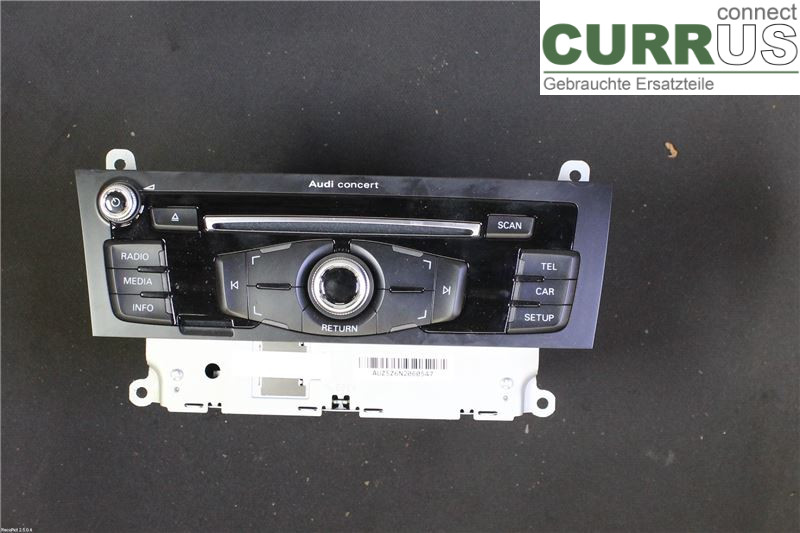 AUDI A4  12-15 Radio CD / panneau multimédia 8R1057186NX CSUA