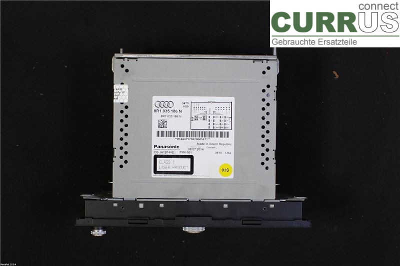 AUDI A4  12-15 Radio CD / panneau multimédia 8R1057186NX CSUA