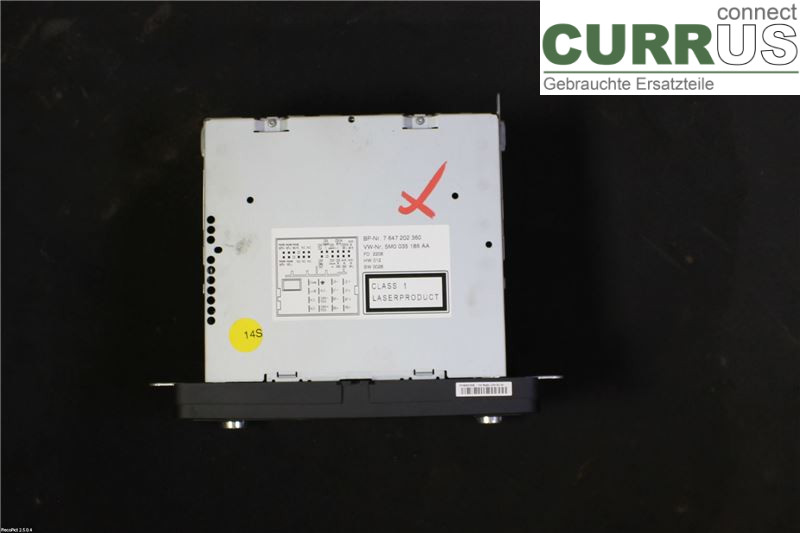 VW GOLF PLUS/CROSS GOLF 04-14 Radio CD /Multimediapanel 5M0035186AA CCSA