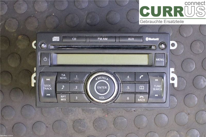 NISSAN QASHQAI+2  08-10 Radio CD / multimediepanel 28185JD05A MR20DE