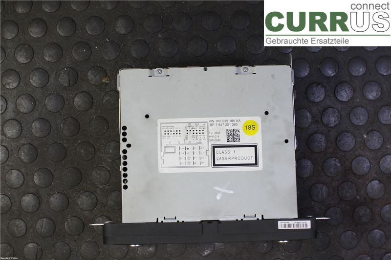VW PASSAT      05-10 Radio CD / panel multimedialny 1K0057187AX 