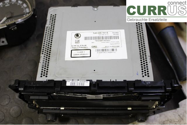 SKODA RAPID Radio CD / panneau multimédia 5J0035161E CAYB