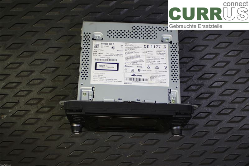 VW POLO       10-17 Radio-CD-/Multimedia-Panel 6C0035869D CJZC