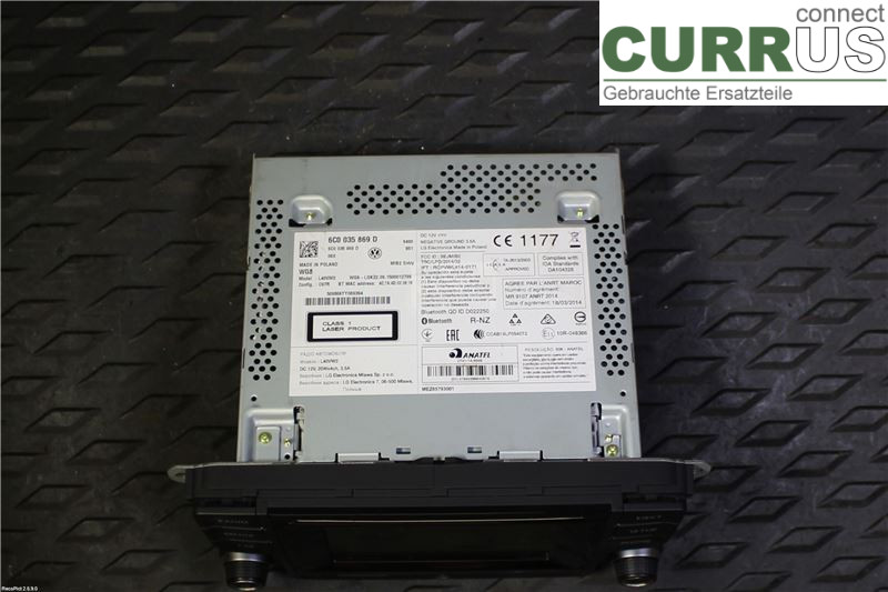VW POLO       10-17 Radio-CD-/Multimedia-Panel 6C0035869D CJZC