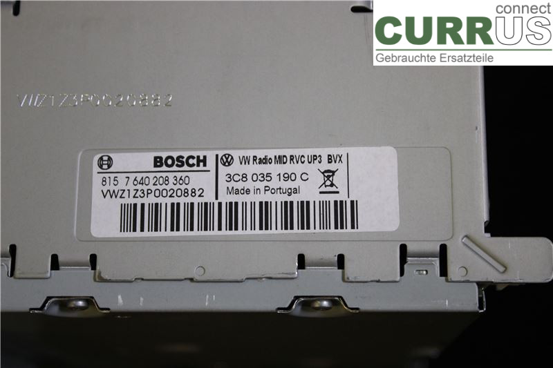 VW TIGUAN 07-16 Radio CD / Multimedia panel 3C9035190C DKZA