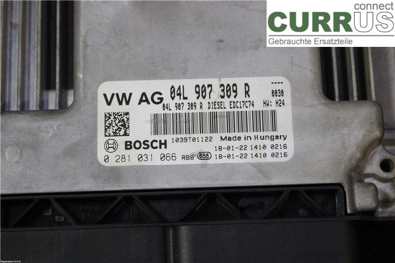 SKODA OCTAVIA 13-20 Engine Control Unit (ECU) 04L 906 026 RH CBZB