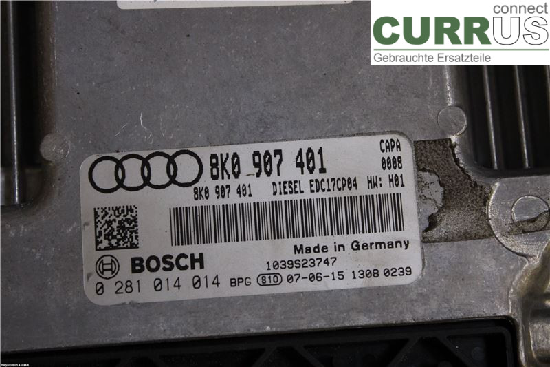 AUDI A5  07-16 Motorens styreenhed (ECU) 8K0 990 990 C  CAPA