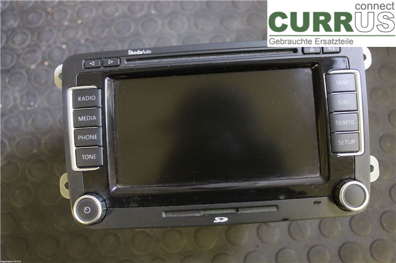 SKODA OCTAVIA    05-13 Radio-CD-/Multimedia-Panel 1Z0035680AWHS BMM