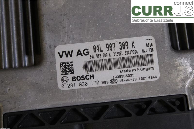 VW CADDY  16-20 Motorsteuergerät (ECU)  04L 906 016 CB CUUD