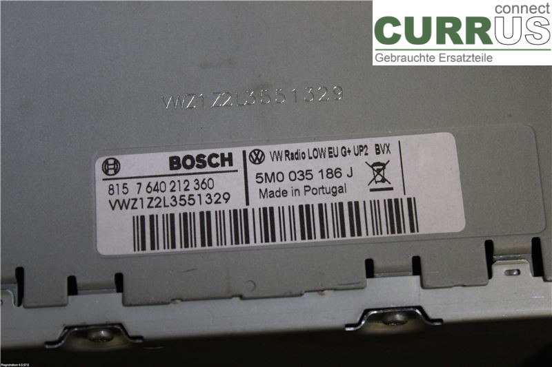 VW POLO       10-17 Radio CD / Multimedia panel 5M0057186JX CGGB