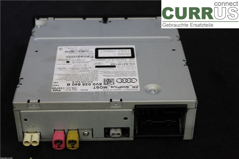 AUDI A3/S3 8V  13-20 Radio-CD-/Multimedia-Panel 8V0035840B CRKB