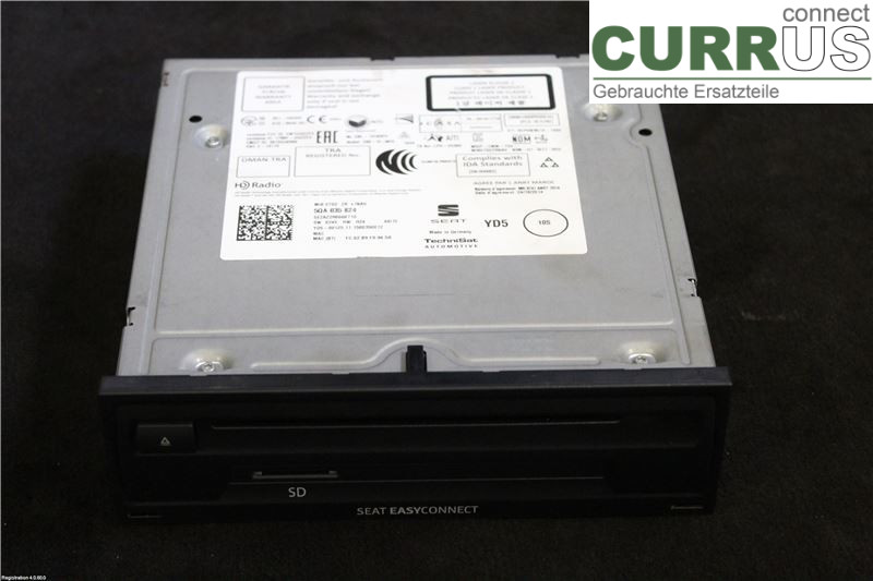 SEAT LEON   13-20 Radio CD / Multimedia panel   5QA 035 824   	 CYVB