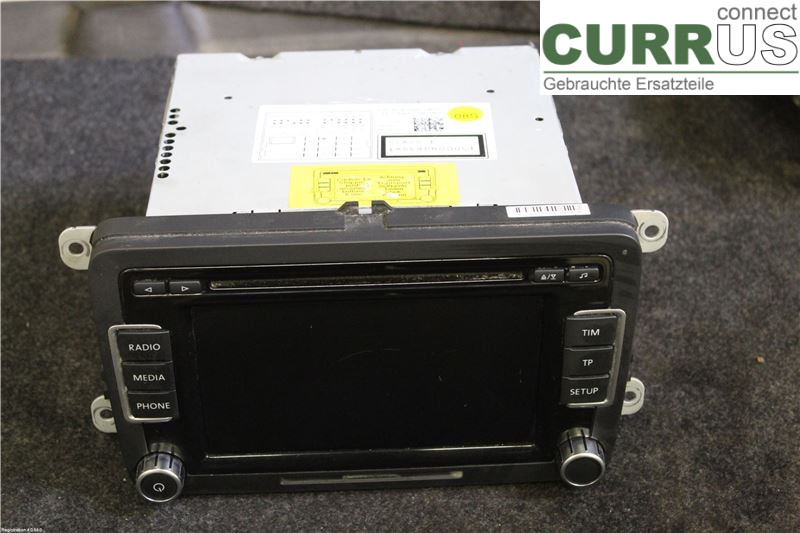 VW PASSAT  11-14 Radio CD / panneau multimédia 3C8 057 190 CX	 CFFB