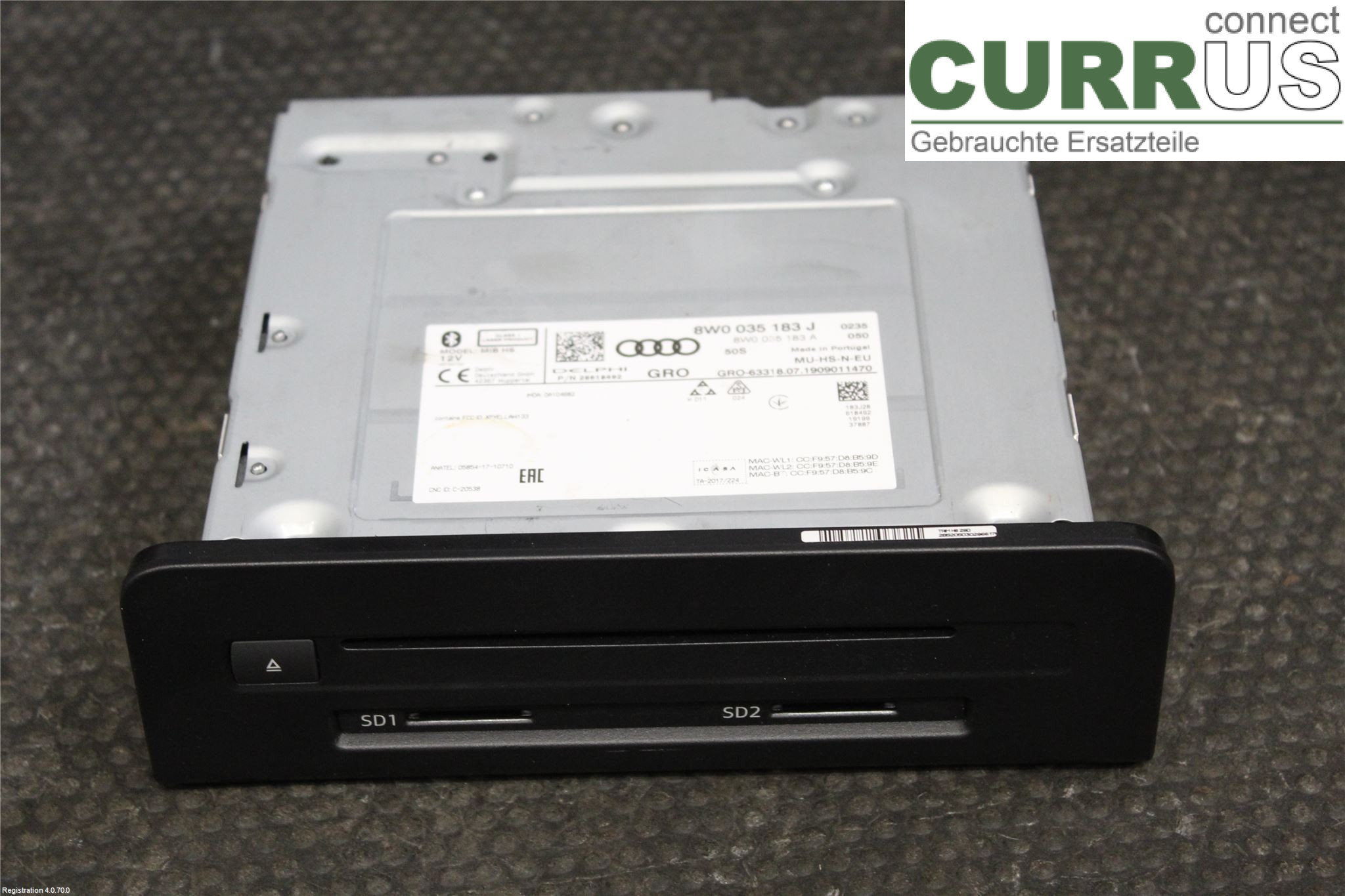 AUDI A5  17- Radio CD / Multimedia panel 8W0035183J DKNA