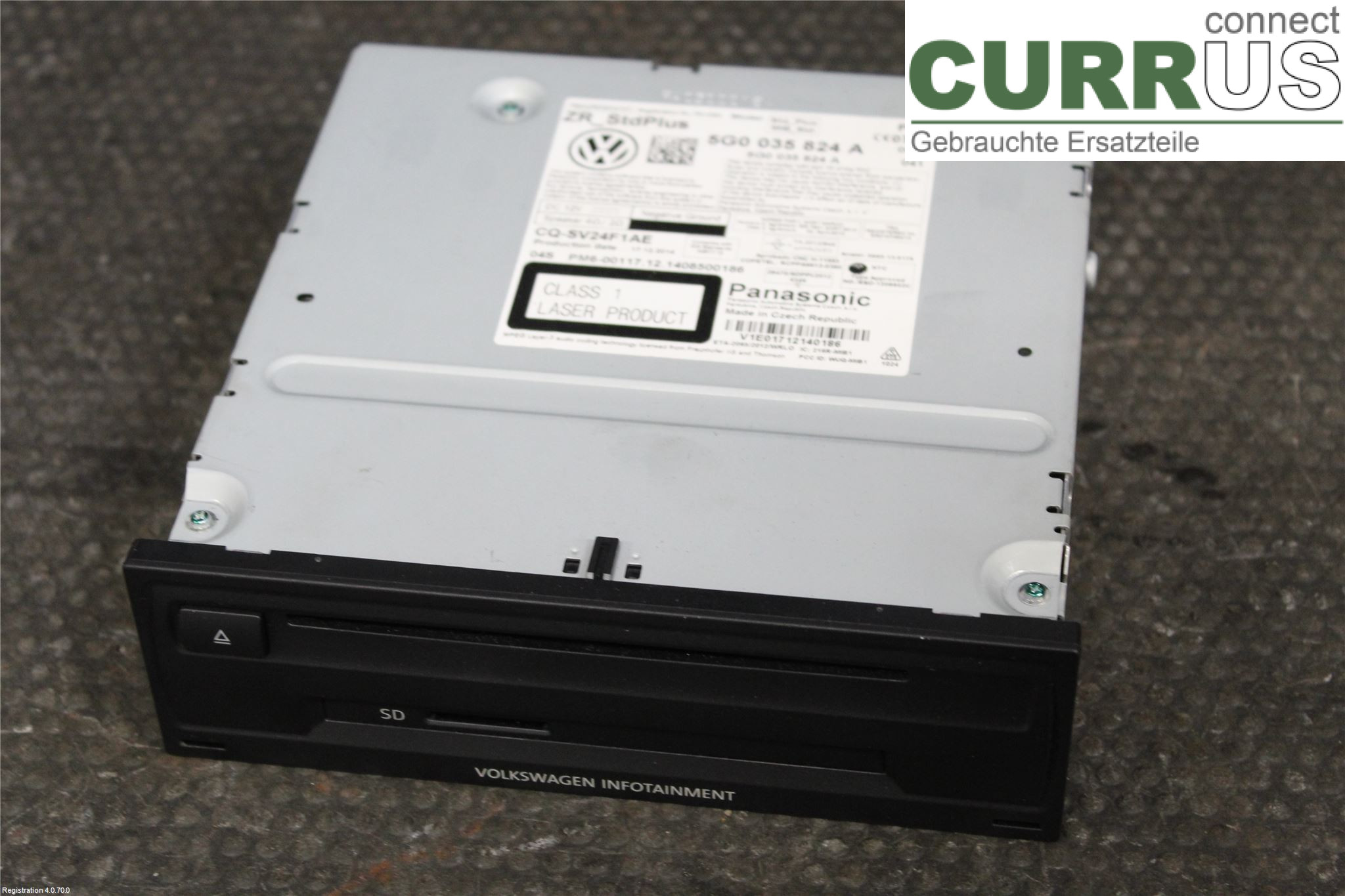 VW GOLF / E-GOLF VII   13-20 Radio-CD-/Multimedia-Panel 5G0035824AX CJZA