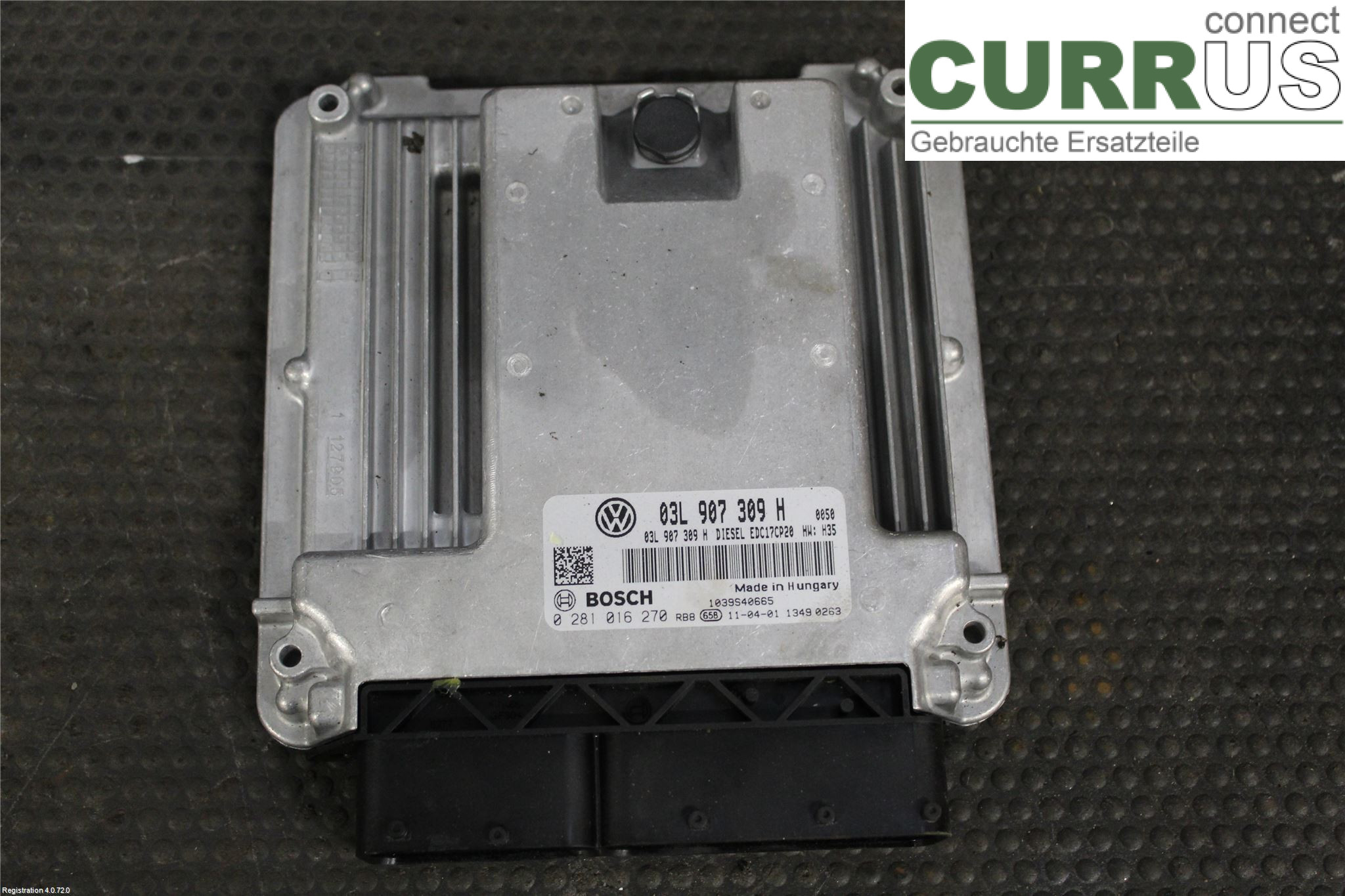 VW TRANSP/CARAVELLE 04-15 Engine Control Unit Diesel (ECU) 03L 906 022 JB	 CFCA