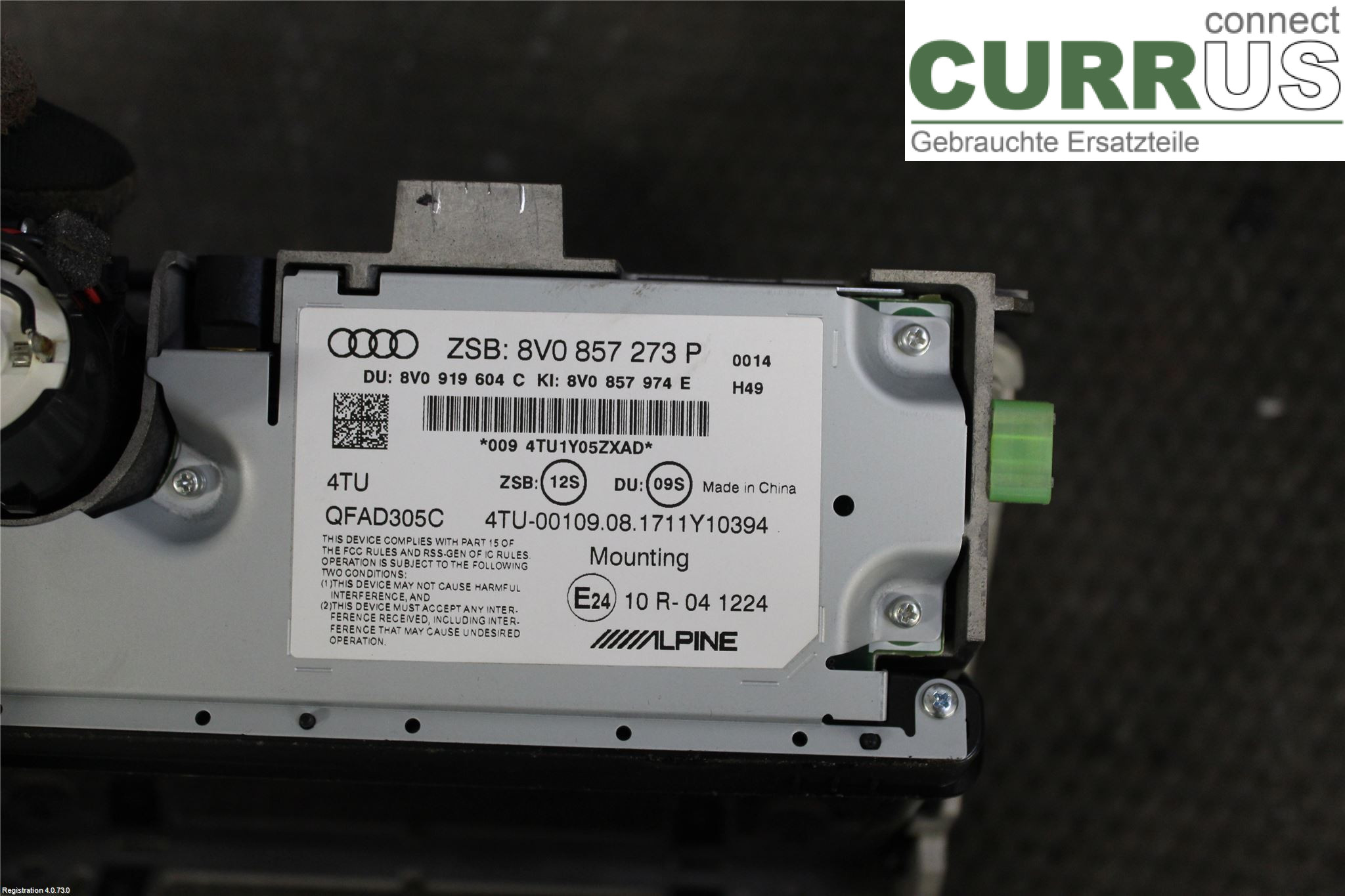 AUDI A3/S3 8V  13-20 car-part-types.display   8V0 857 273 P  6PS DADA