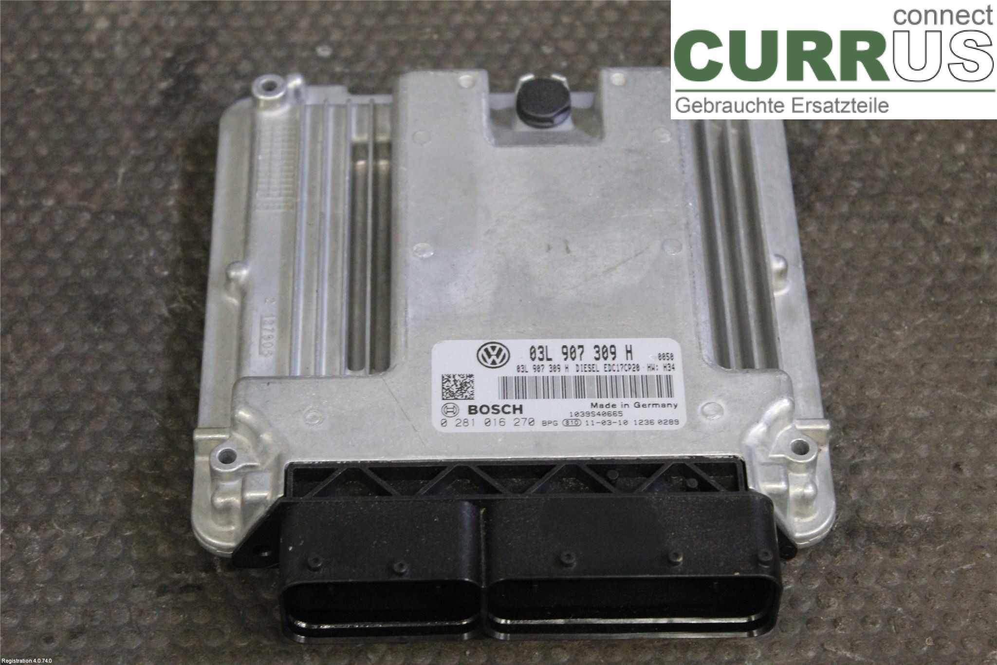 VW TRANSP/CARAVELLE 04-15 Engine Control Unit Diesel (ECU) 03L 906 022 JB CFCA