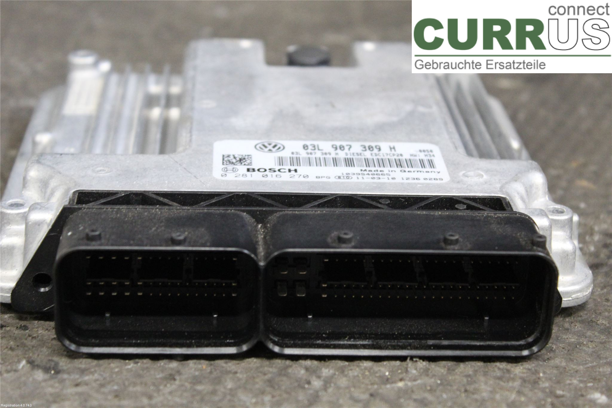 VW TRANSP/CARAVELLE 04-15 Engine Control Unit Diesel (ECU) 03L 906 022 JB CFCA