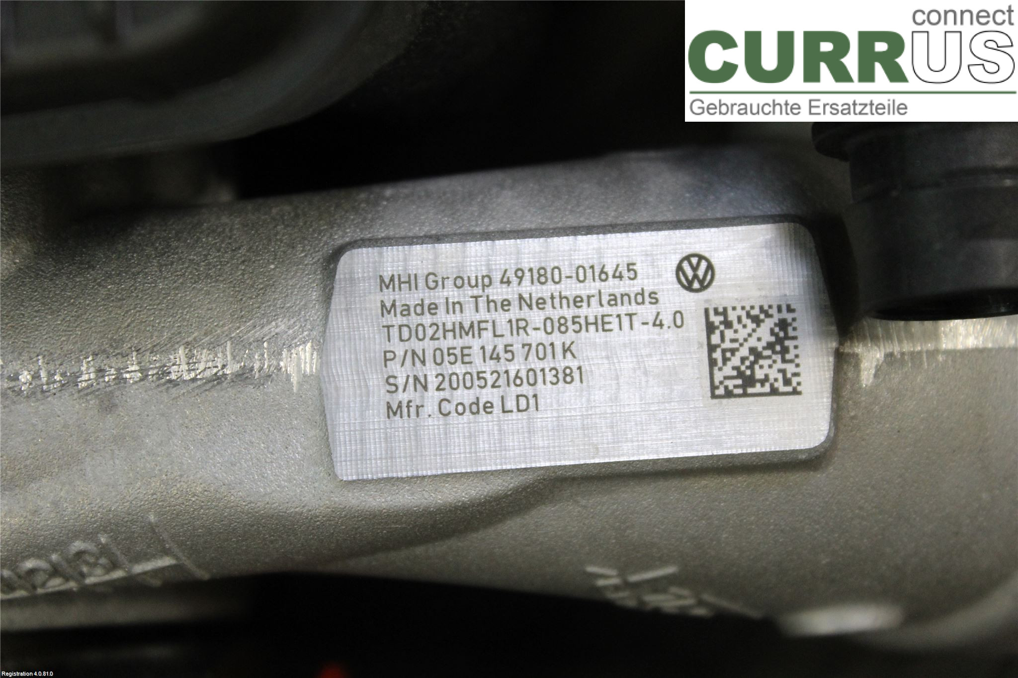 VW TIGUAN 16-24 Turbo charger   05E 145 701 K  DPCA