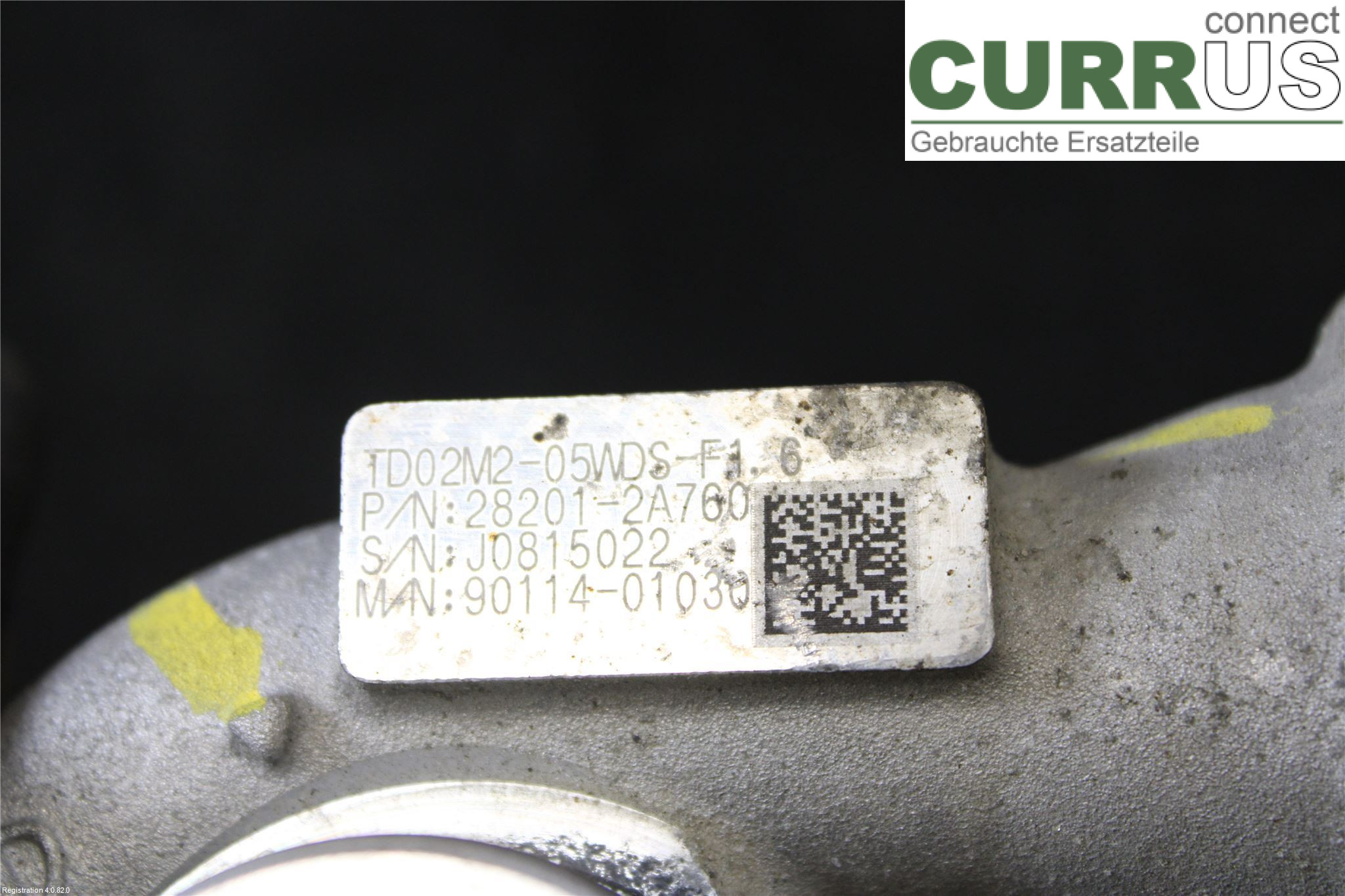 KIA VENGA      10--19 Turbo charger 28201 2A760	 D4FC