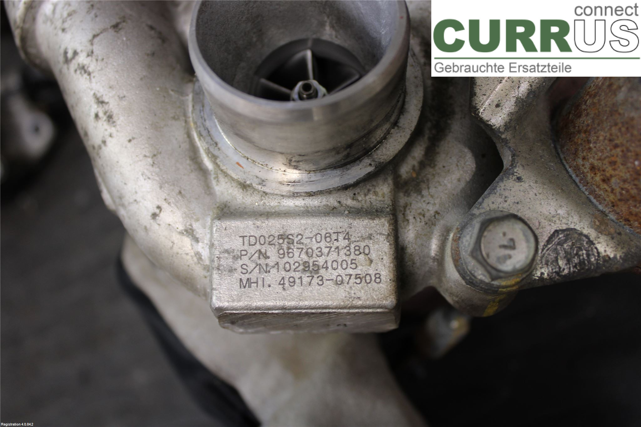 PEUGEOT PARTNER   08-15 Turbocompresseur 0375 Q2	 9HX