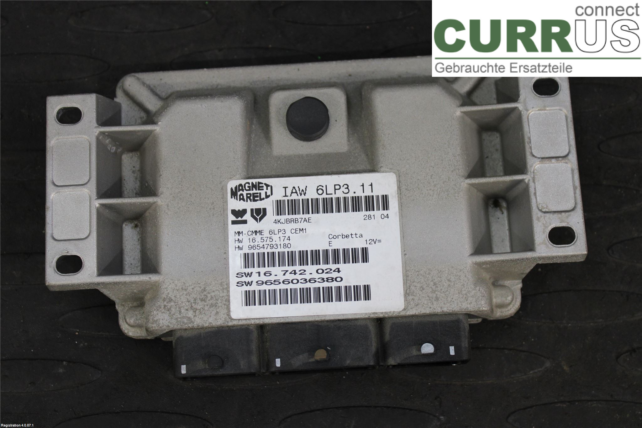 PEUGEOT 407 Motorens styreenhed (ECU) 1942A2 3FZ