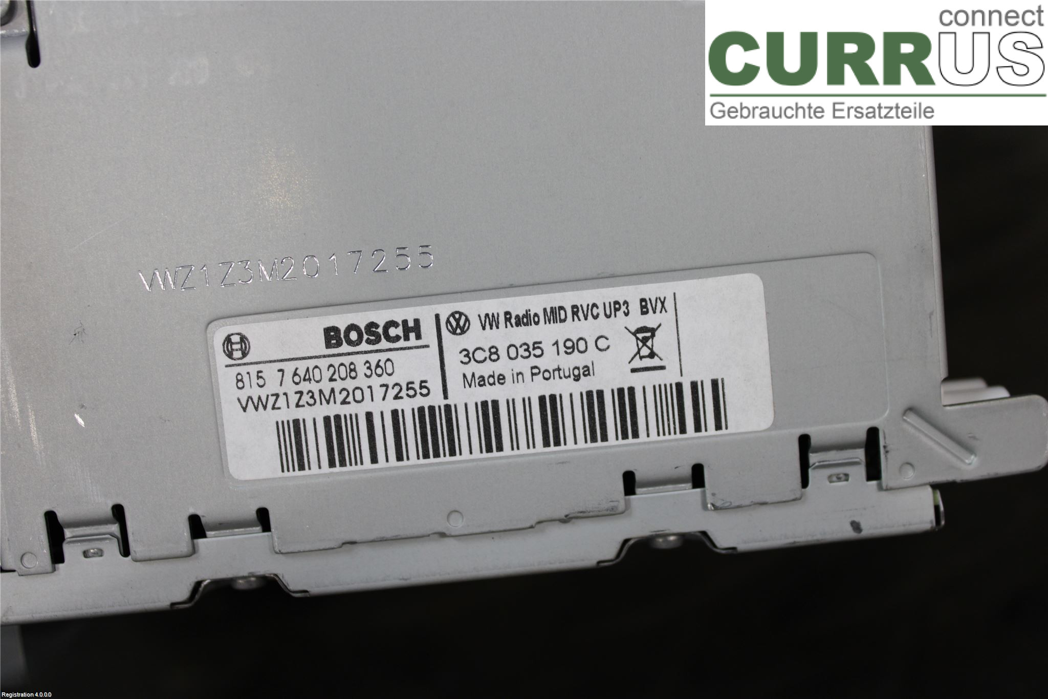VW GOLF VI     09-13 Radio CD / Multimedia panel 3C8 057 190 CX CDLF