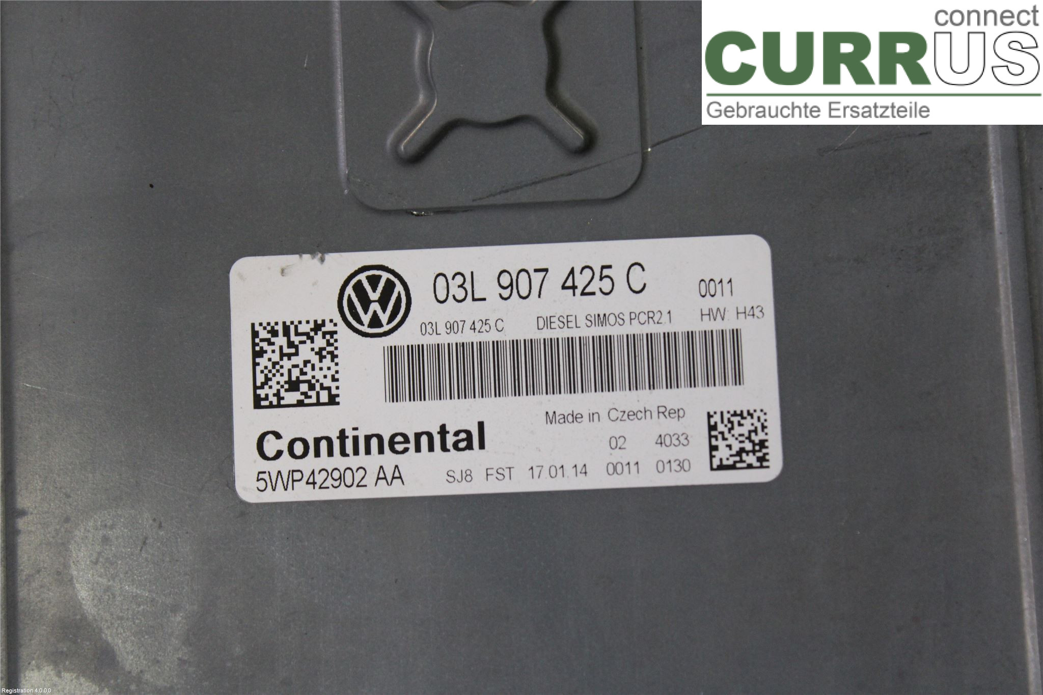 VW CADDY  11-15 Engine Control Unit Diesel (ECU) 03L 906 023 TB 2KC CAYE