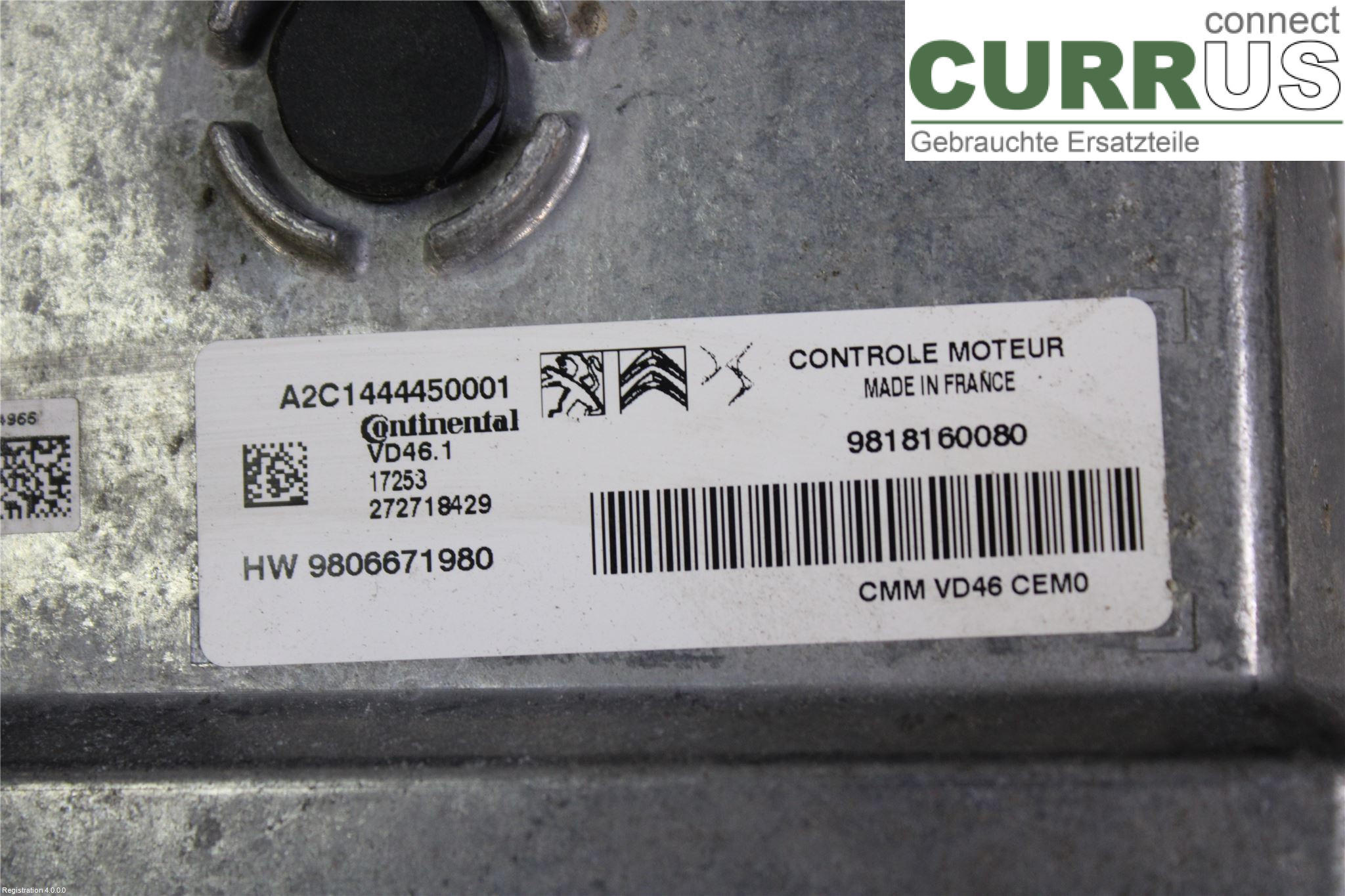 PEUGEOT 2008   13-20 Motorens styreenhed (ECU) 9818160080 HNZ
