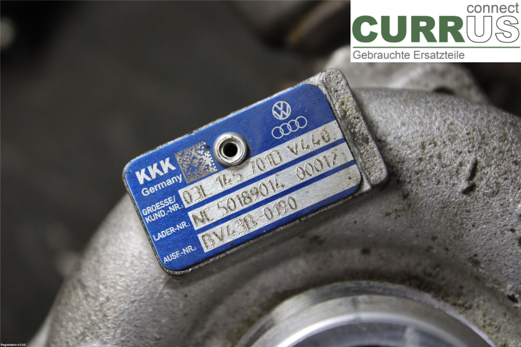 AUDI A4/S4  08-11 Turbo charger 03L145701D CJCB