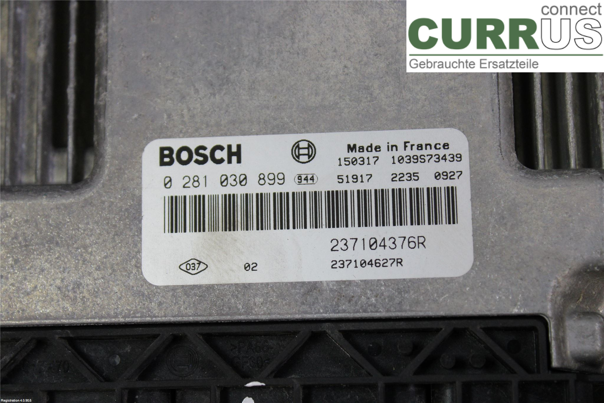 RENAULT KANGOO II  15-21 Motorstyringsenhed Diesel (ECU) 237104627R K9K-608